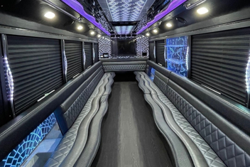 Murfreesboro Party Bus Interior